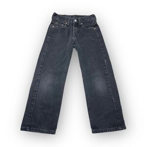 Levi's 550 Jeans Youth Boys 8 Slim Relaxed Fit Straight Leg 22x22 Black Denim